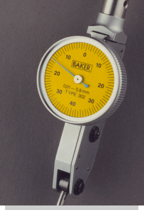 baker lever type dial gauge 302